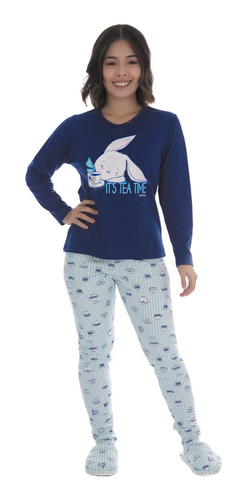 Pijama De Inverno Juvenil Menina Estampado Victory