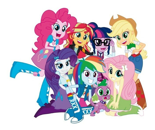 Vinilo Decorativo Mi Pequeño Pony 25 Sticker Equestria Girls