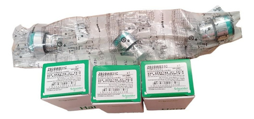 Schneider Xb2-bw34b1c Pulsador Iluminado Verde 22 Mm 24v