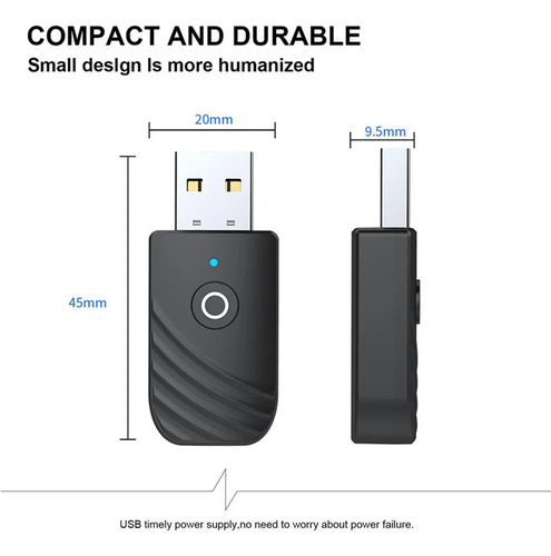 Dispositivo Adaptador Transmisor Y Receptor Bluetooth 5 3 En