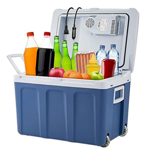 Ivation Electric Cooler & Warmer With Wheels & Handle |48