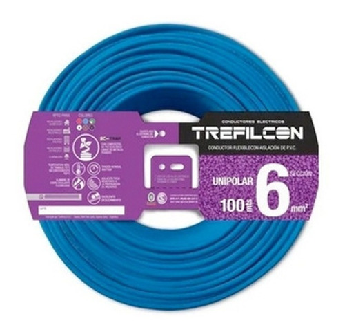 Cables Electricos  Unipolar 6mm Trefilcon Normalizado  100mt