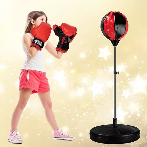 Kit De Boxeo Para Niños Rojo/negro