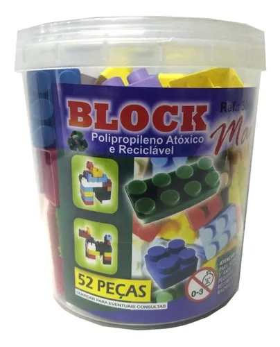 JOGO DE BLOCOS P. MONTAR 52 PCS BA-10255 20 COMERCIAL Brinquedos Casa China  - Loja oficial - Na Casa China tem