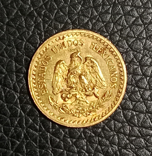 Moneda De 2.5 Pesos Oro Año 1919, Cuarto De Hidalgo De Oro (Usado)