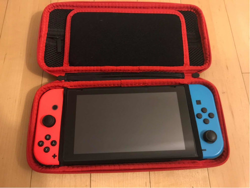 Nintendo Switch 32gb- 2019 Como Nueva Rojo Neon Azul Y Negra