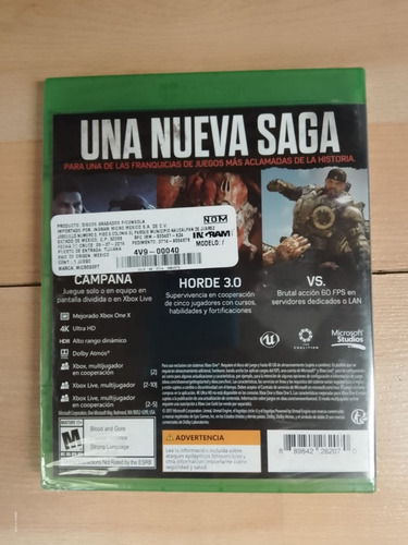 Imagen 4 de 9 de ..:: Gears Of War 4 En 4k ::.. Para X Box One