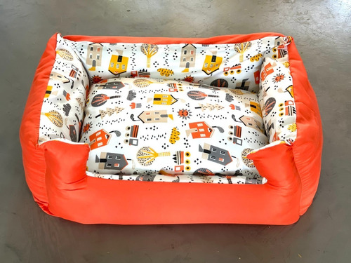 Cama Moises Canela Perros/gatos Con Funda Lavable 55x40x25