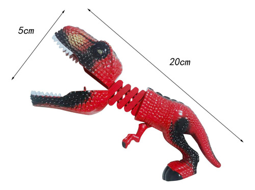 Juguete De Dinosaurio Agarrador De Mano, Juego De Garra Rojo