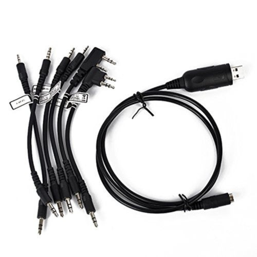 6 En 1 Cable Usb De Programación Para Icom Ic-208e Ic-f4 Ic-