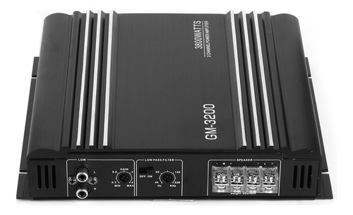 Amplificador Power Booster 3800w 2 Canais, 12 V, Alumínio