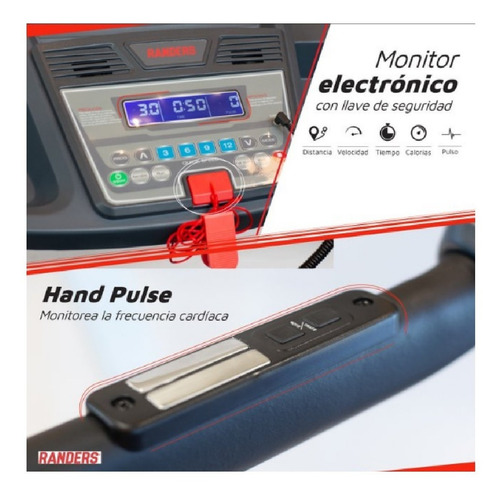 Imagen 5 de 7 de Cinta Randers Arg-460 S/inclinación + Mini Bike Plegable Mg