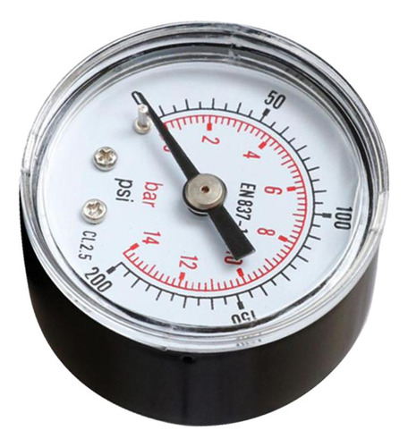 Para Manómetro De Aire Hidráulico 0-200psi 0-14bar Manómetro