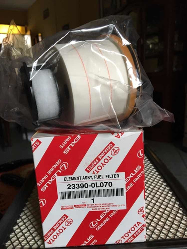 Imagen 1 de 2 de Filtro Petroleo Toyota Oem 23390-0l070 0l070 Original Hilux
