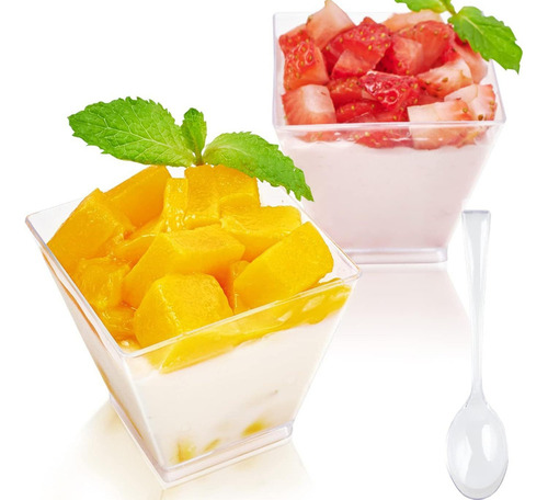 Nuevo Vaso De Postre De Plástico Transparente De 60 Ml Con