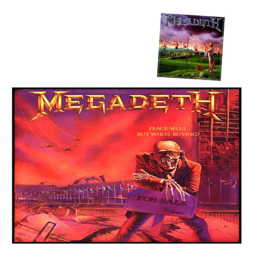 Imagen 1 de 1 de Megadeth - Peace Sells - Mantel Individual Y Posavaso  