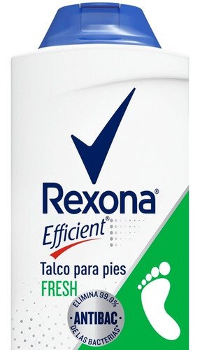 Rexona Efficient talco desodorante pies triple acción absorbente 100g Fresh