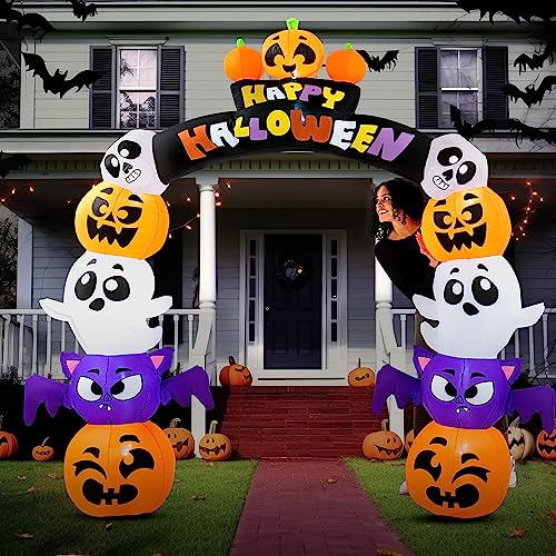 8 Pies De Alto Halloween Inflable Pila Calabaza Fantasm...