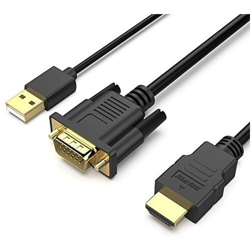 Cable Benfei Vga A Hdmi, Cable De Vga A Hdmi De 6 Pies Con A