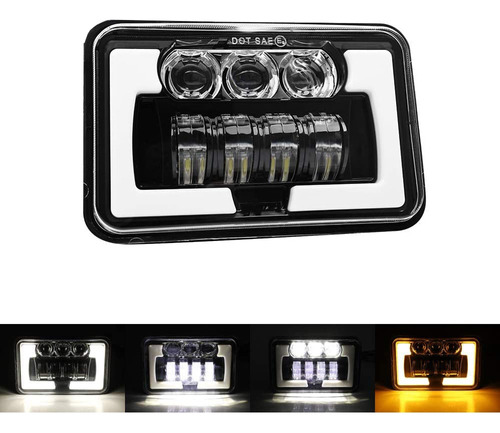 Faro Unit 4x6 Led Alta Baja Cuartos Gel 4x4 F1