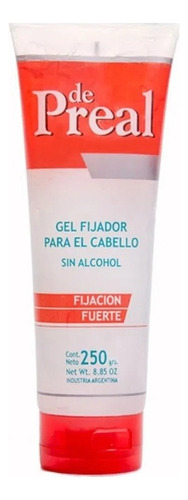 De Preal Gel Fijación Fuerte Pomo X 250g  Sin Alcohol