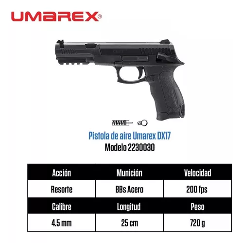  Umarex DX17 - Pistola de aire comprimido para