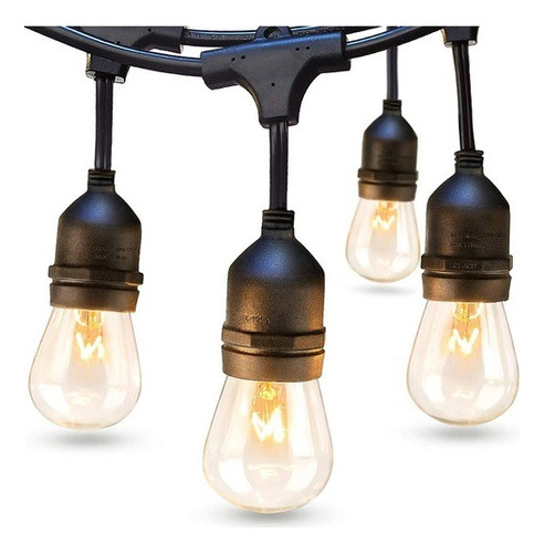 Luces Guirnaldas Vintage 20 Focos Por 10 Metro. Oferta 