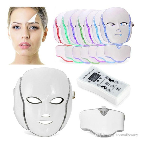 Mascara Led Fototerapia Elimina Arrugas Manchas Acné Cuello