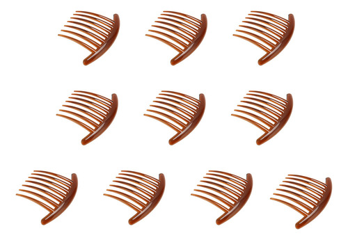 - Peinetas Para El Cabello, 10 Unidades, Laterales Lisos,