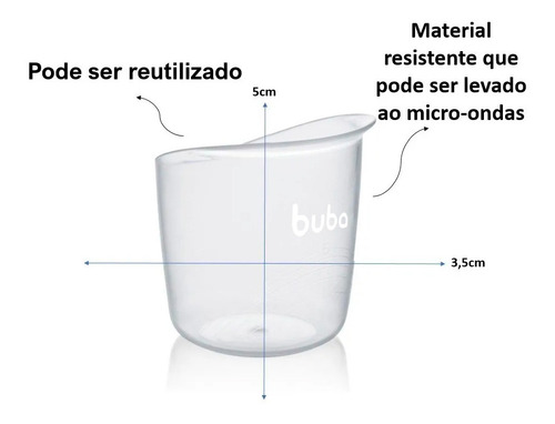 Copo Alimentador Graduado 35ml Com 3 Unidades 15658 - Buba