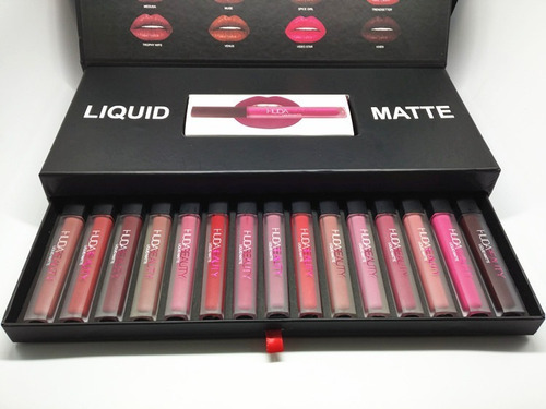 Maleta Labiales Huda Beauty Larga Duración Matte 