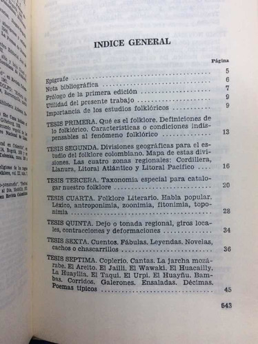 Compendio General De Folklore Colombiano - Guillermo Abadía