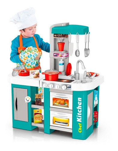 Cocina Infantil Grande Completa Con Luces Y Sonidos 92243