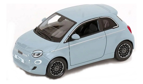 Miniatura Carro Fiat 500e 2023 1:24 Burago Azul