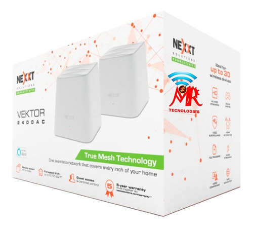Vektor2400-ac Nexxt Sistema Wi-fi Mesh Doble Banda