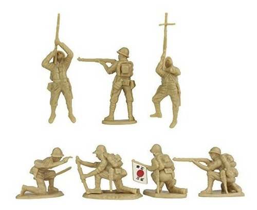 Bmc Ww2 Iwo Jima Plastic Army Hombres 32 Americanos Japonese