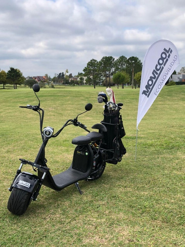 Moto Movicool Eléctric Carro Golf Pie Doble Bluetooth Alarma