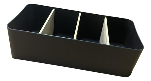 Lápiz Tarjetero Caja Contenedor Portátil Rectángulo Negro