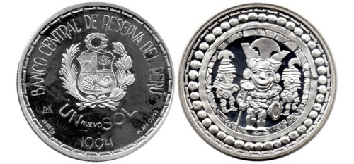 Moneda De Plata Del Señor De Sipan