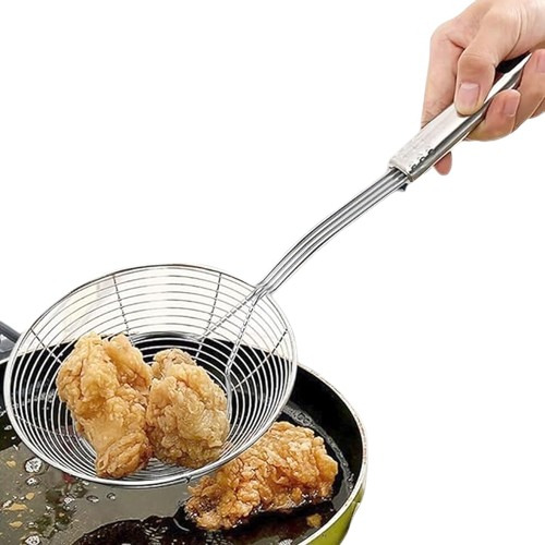 Colador De Araña Para Freír Multiuso Acero Inox 20cm Wens