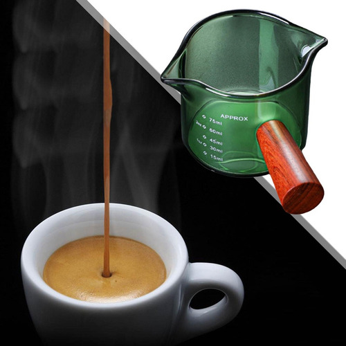 Taza De Café Espresso De 2 Piezas, Doble Boca Con Mango De