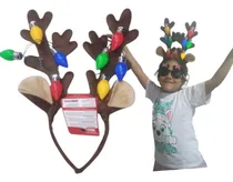 Comprar Vincha Reno Navideña Con Luces