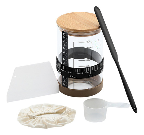 Kit De Jarro De Fermentera Brova Base De Silicona De 900 Ml