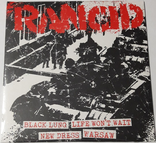 Rancid - Black Lung ( Vinilo 7 Usa ) Nuevo No Cd Ni Tape 