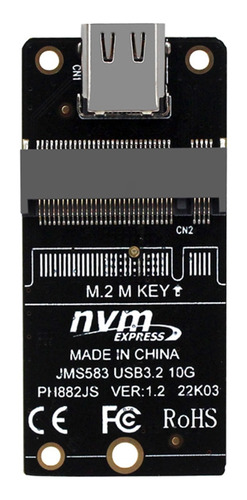 Placa Adaptadora De Carcasa De Disco Duro Nvme M.2 A Tipo C