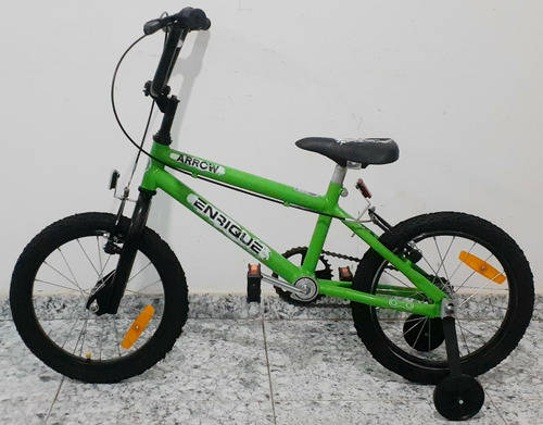 Bicicleta Usada R14 Impecable Sin Detalles Para 4 A 7 Años Verde 14 " (Usado)