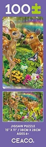 Ceaco - Deer Harmony - Puzzle De 100 Piezas