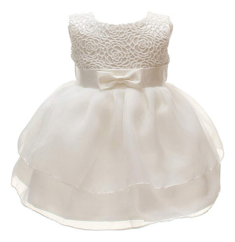 Meiqiduo - Vestido Formal, Color Blanco Marfil, Formal, 0-6.