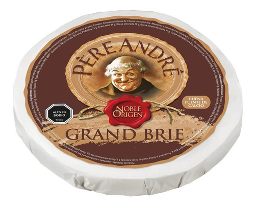 Imagen 1 de 1 de Queso Brie Grand Pere Andre 3,2 Kg  1 Pieza