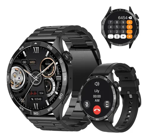 Smartwatch Reloj Inteligente G-tide Power Negro Con Pantalla Amoled, Teléfono, Asistente De Voz,ip68 Y Monitor De Frecuencia Cardíaca,calculadora